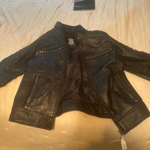 Men's Classic Black Leather Jacket